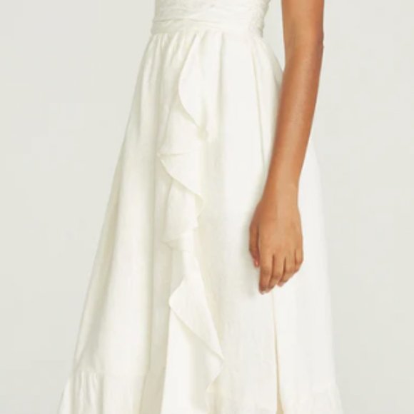 Theia MAIKA CASCADING RUFFLE DRESS - Picture 3 of 7